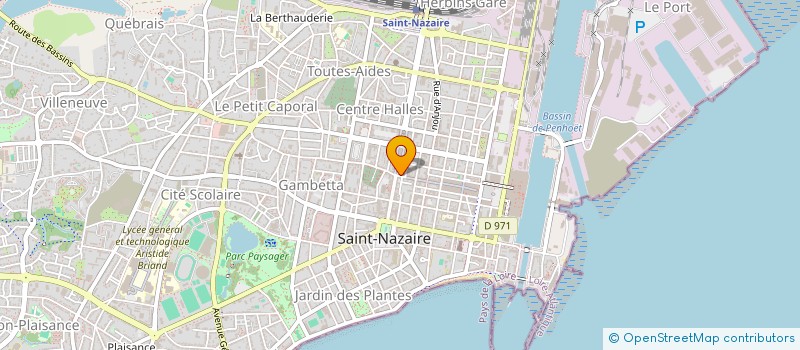 localisation de l'entreprise ECODESIGNERS à SAINT-NAZAIRE