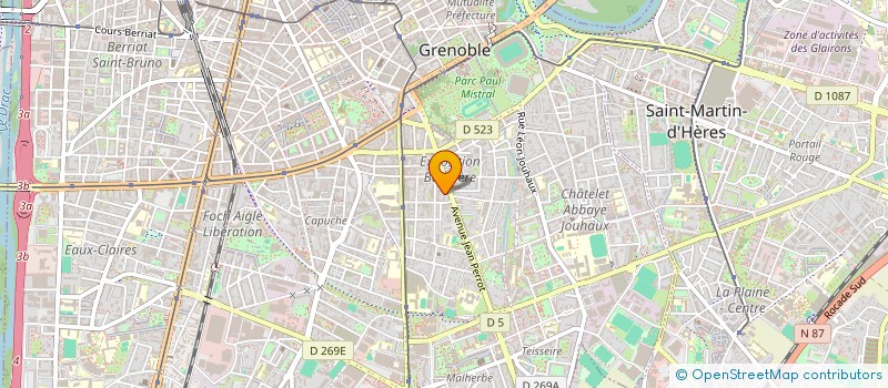localisation de l'entreprise ECODEV à GRENOBLE