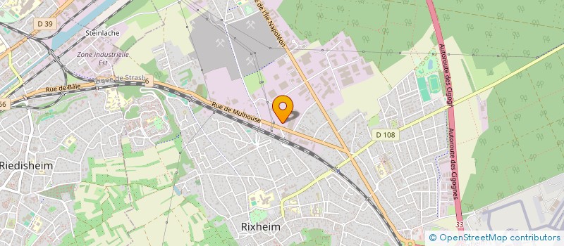localisation de l'entreprise ECODEX à RIXHEIM