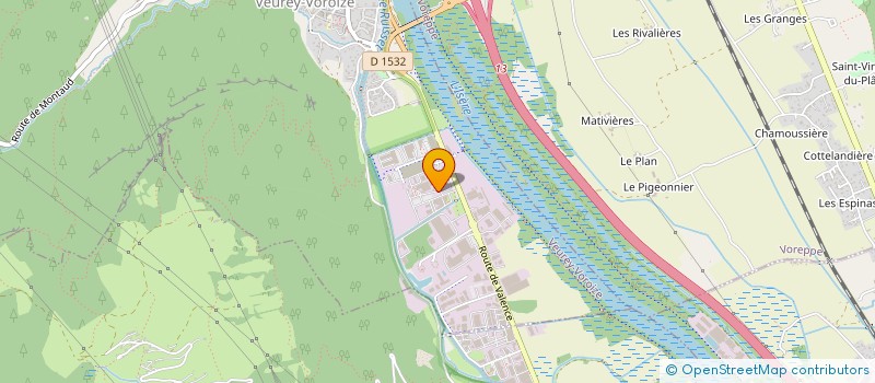 localisation de l'entreprise ECODIS  VEUREY-VOROIZE