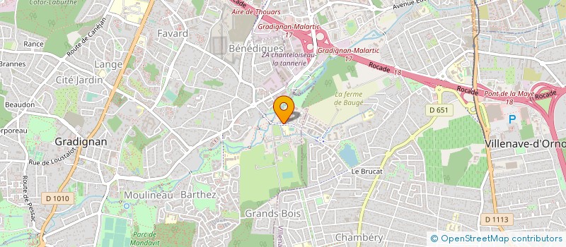 localisation de l'entreprise ECODIS L AMICADO à GRADIGNAN