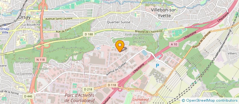 localisation de l'entreprise ECODIS VILLENEUVE 1  VILLEBON-SUR-YVETTE