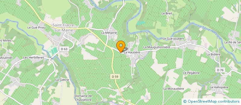 localisation de l'entreprise ECODOM  SAINT-FIACRE-SUR-MAINE