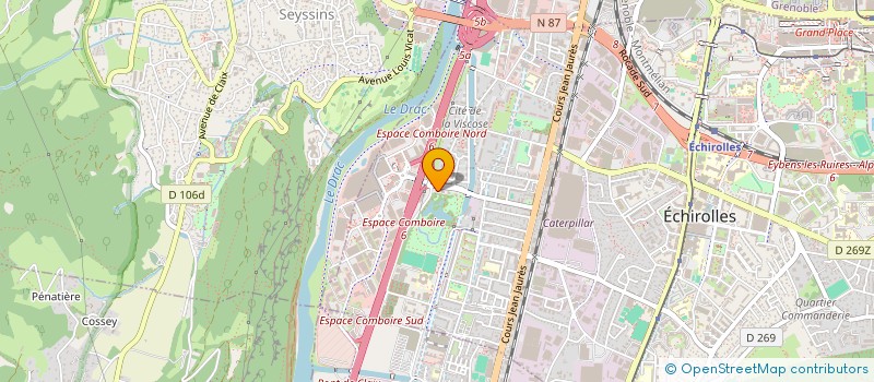 localisation de l'entreprise ECODRIVER VTC  ECHIROLLES