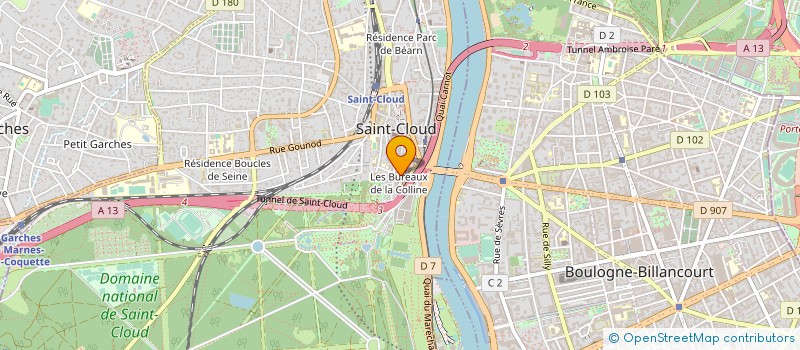 localisation de l'entreprise ECODROP à SAINT-CLOUD