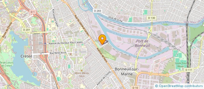 localisation de l'entreprise ECODYS à BONNEUIL-SUR-MARNE