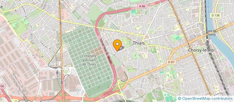 localisation de l'entreprise ECOELEC  THIAIS