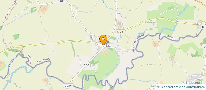 localisation de l'entreprise ECOENERGIE à RIVES D'ANDAINE