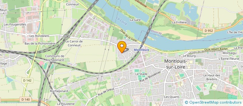 localisation de l'entreprise ECOENERGIE  MONTLOUIS-SUR-LOIRE