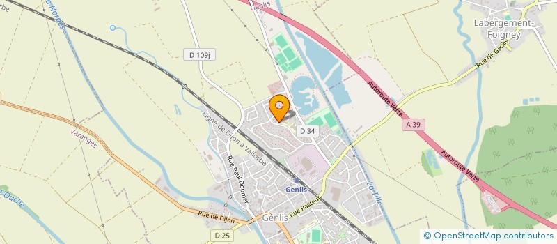 localisation de l'entreprise ECOENERGY à GENLIS