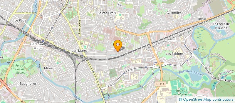 localisation de l'entreprise ECOFAC EVOLUTION  LE MANS