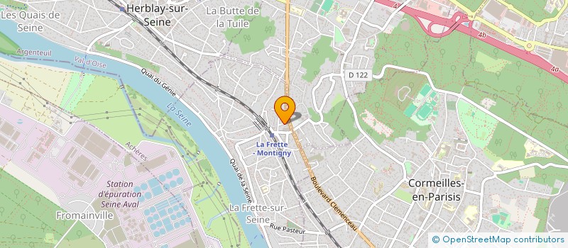 localisation de l'entreprise ECOFACILITY à LA FRETTE-SUR-SEINE