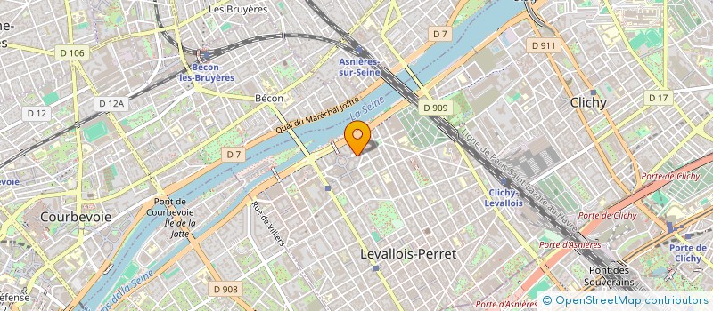 localisation de l'entreprise ECOFED à LEVALLOIS-PERRET