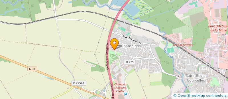 localisation de l'entreprise ECOFERM  CHAMPIGNY