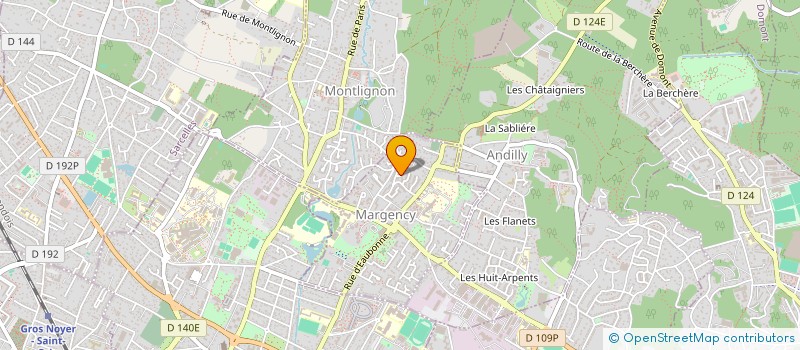 localisation de l'entreprise ECOFI-CONSULTING  MARGENCY