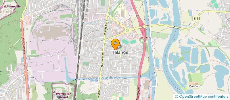 localisation de l'entreprise ECOFI SARL à TALANGE