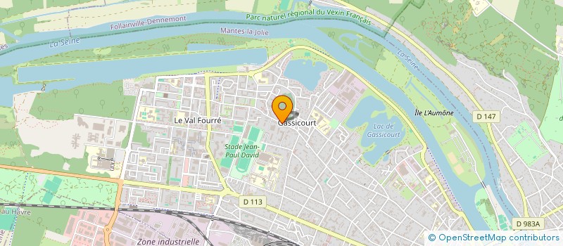 localisation de l'entreprise ECOFIDE  MANTES-LA-JOLIE