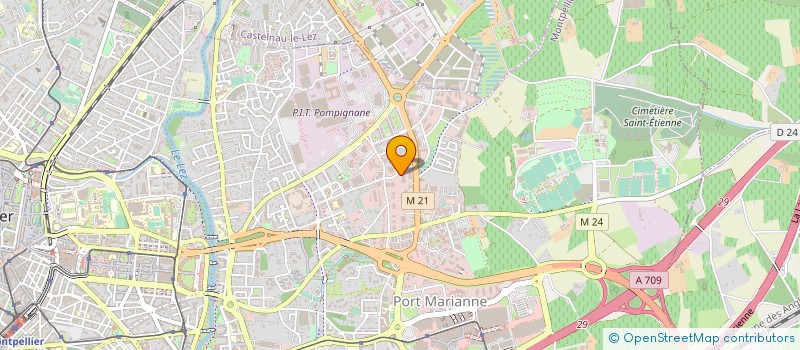 localisation de l'entreprise ECOFILAE à MONTPELLIER