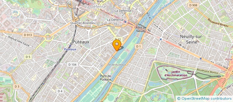 localisation de l'entreprise ECOFINANCE à PUTEAUX
