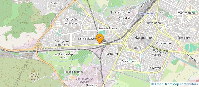 localisation de l'entreprise ECOFLOOR  NARBONNE