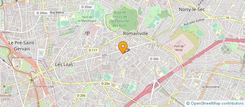 localisation de l'entreprise ECOFLUX 3 E à ROMAINVILLE