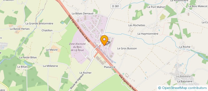 localisation de l'entreprise ECOFORE à VIGNEUX-DE-BRETAGNE