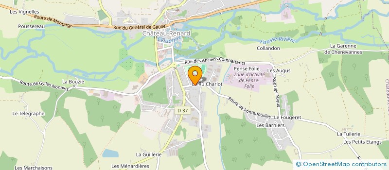 localisation de l'entreprise ECOFOREST à CHATEAU-RENARD
