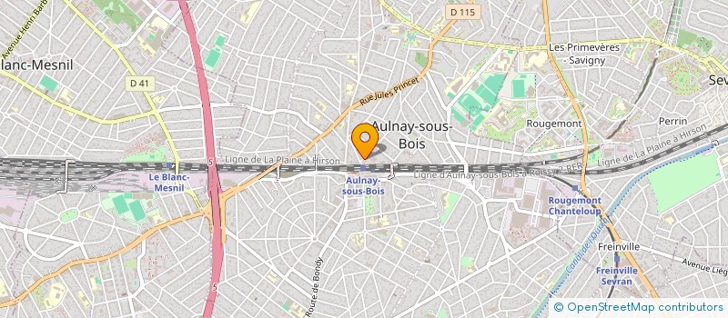localisation de l'entreprise ECOFRAIS à AULNAY SOUS BOIS