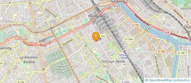 localisation de l'entreprise ECOFRANCE 2D à IVRY-SUR-SEINE
