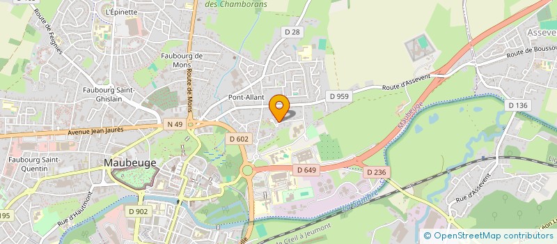 localisation de l'entreprise ECOFRANCE-ENERGIES à MAUBEUGE