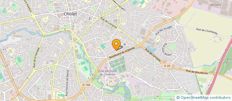 localisation de l'entreprise ECOFULLTECH à CHOLET