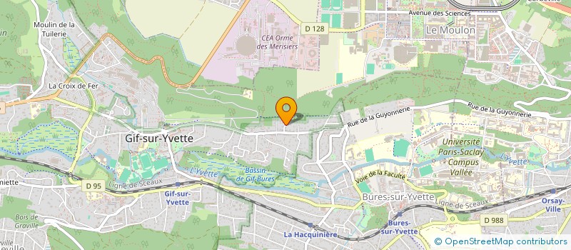 localisation de l'entreprise ECOFUTUR  GIF-SUR-YVETTE