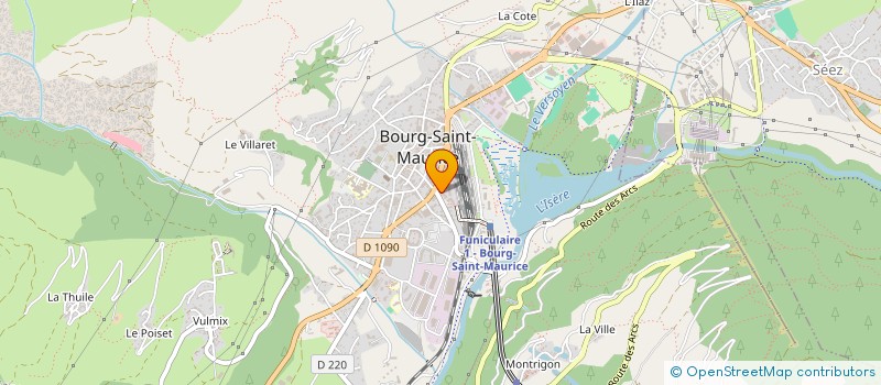 localisation de l'entreprise ECOGAM CONSTRUCTIONS à BOURG-SAINT-MAURICE