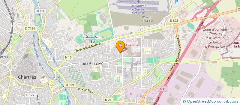 localisation de l'entreprise ECOGES à CHARTRES