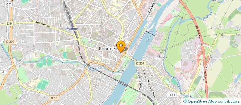 localisation de l'entreprise ECOGEST ISOTHERM à ROANNE
