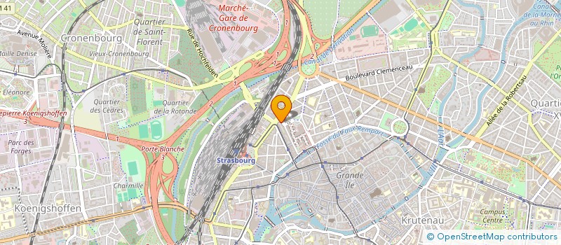 localisation de l'entreprise ECOGI à STRASBOURG