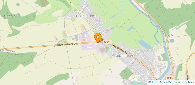 localisation de l'entreprise ECOGRANN à CHAUVONCOURT
