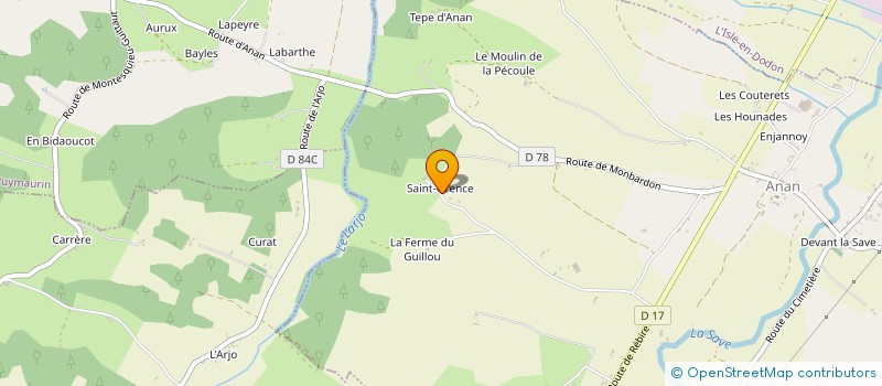 localisation de l'entreprise ECOGRIF à ANAN