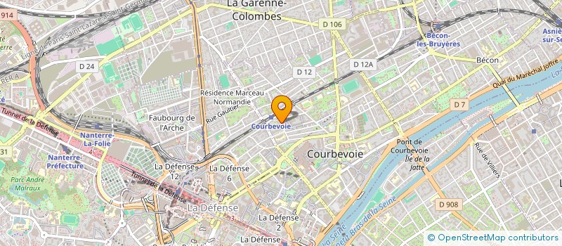 localisation de l'entreprise ECOGROUP à COURBEVOIE