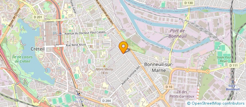 localisation de l'entreprise ECOH MANAGEMENT  BONNEUIL-SUR-MARNE