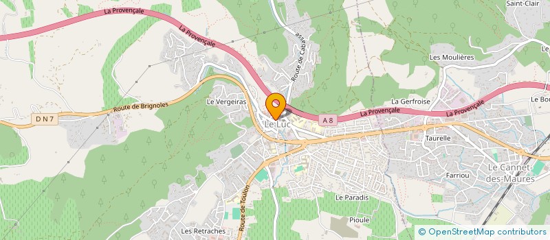 localisation de l'entreprise ECOHAMEAU DU BOIS DE BRINDILLE  LE CANNET-DES-MAURES