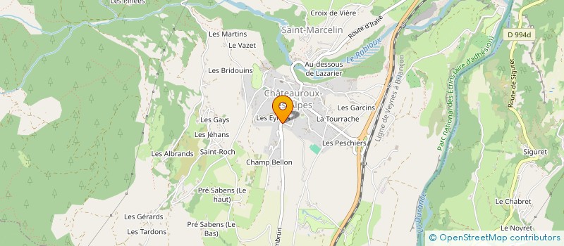 localisation de l'entreprise ECOHOME à CHATEAUROUX-LES-ALPES