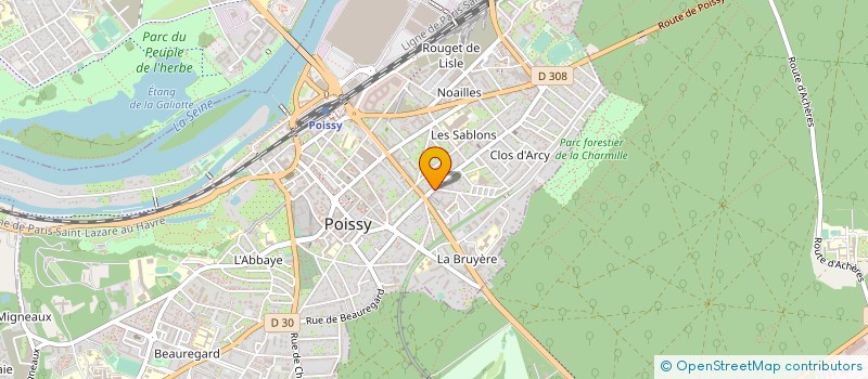 localisation de l'entreprise ECOJET SYSTEM  POISSY