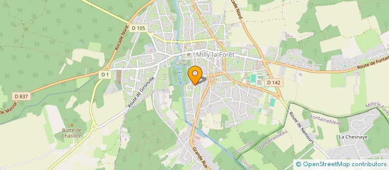 localisation de l'entreprise ECOJO  MILLY-LA-FORET