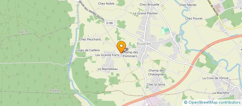 localisation de l'entreprise ECOL'ANE à RIVIERES