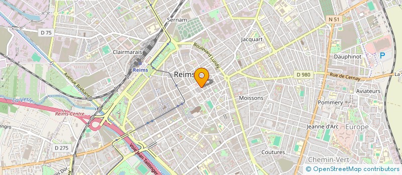 localisation de l'entreprise ECOL' ASSOCIATION REIMS TERRE D'HORIZONS  REIMS