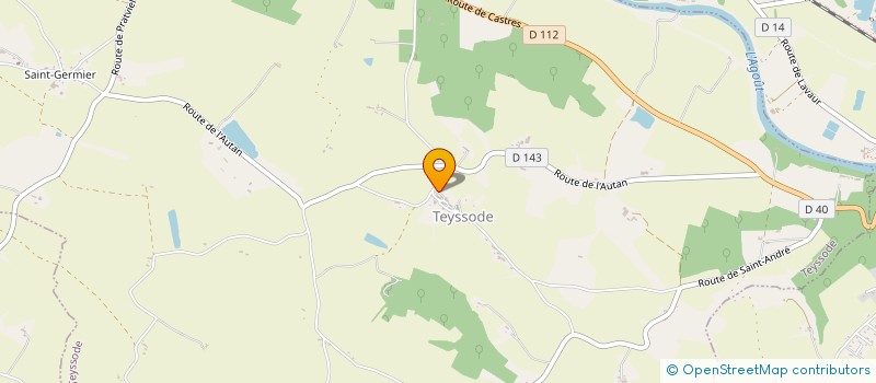 localisation de l'entreprise ECOL'IBRI  TEYSSODE