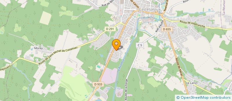 localisation de l'entreprise ECOLANCE  CASTELJALOUX