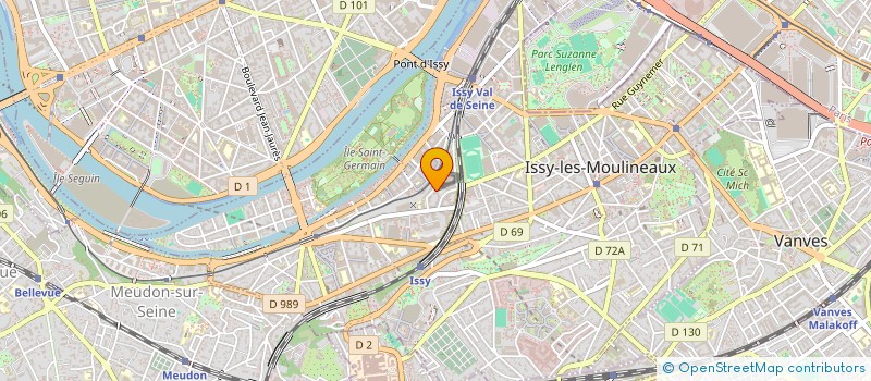 localisation de l'entreprise ECOLAU à ISSY-LES-MOULINEAUX