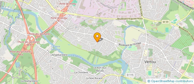localisation de l'entreprise ECOLAVE DEVELOPPEMENT à VERTOU